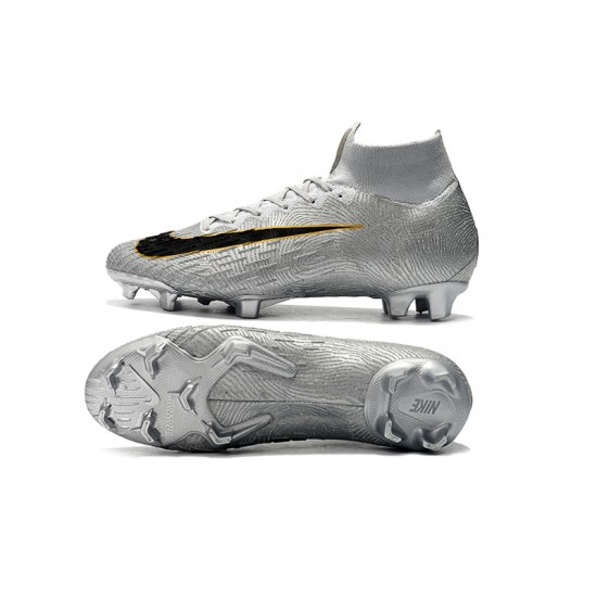 Kopačky Nike Mercurial Superfly VI 360 Elite FG MetVšechnoic Stříbrný Černá