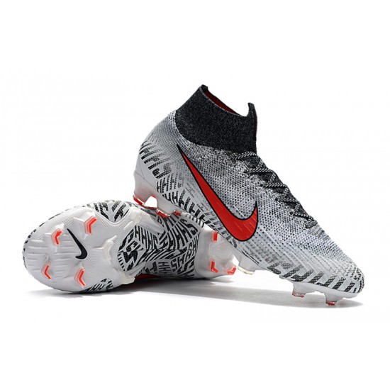 Kopačky Nike Mercurial Superfly VI 360 Elite FG Neymar Bílý Černá Červené