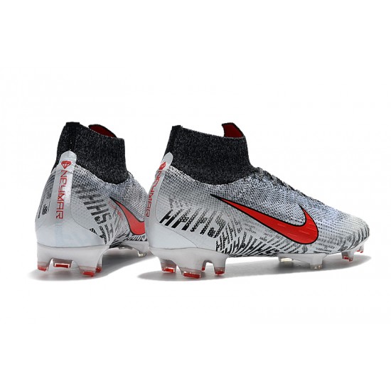 Kopačky Nike Mercurial Superfly VI 360 Elite FG Neymar Bílý Černá Červené