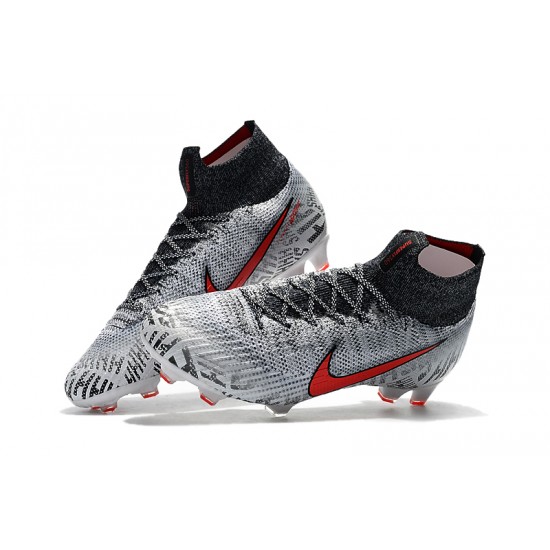 Kopačky Nike Mercurial Superfly VI 360 Elite FG Neymar Bílý Černá Červené