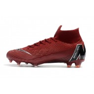 Kopačky Nike Mercurial Superfly VI 360 Elite FG Červené Černá