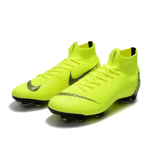 Kopačky Nike Mercurial Superfly VI 360 Elite FG Volt Černá