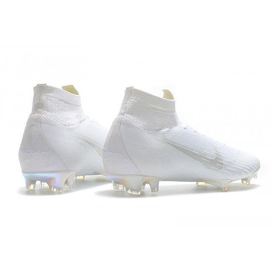 Kopačky Nike Mercurial Superfly VI 360 Elite FG Bílý Stříbrný