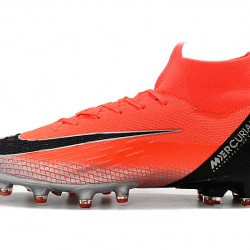 Kopačky Nike Mercurial Superfly VI Elite CR7 AG Červené Stříbrný