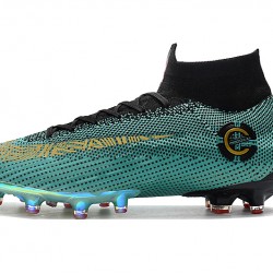 Kopačky Nike Mercurial Superfly VI Elite Ronaldo AG Flyknit 360 Zelená