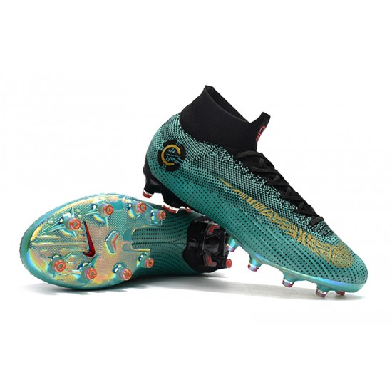 Kopačky Nike Mercurial Superfly VI Elite Ronaldo AG Flyknit 360 Zelená