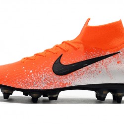 Kopačky Nike Mercurial Superfly VI Flyknit 360 Elite SG oranžový Bílý Černá