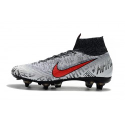 Kopačky Nike Mercurial Superfly VI Flyknit 360 Elite SG Stříbrný