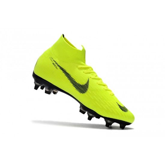 Kopačky Nike Mercurial Superfly VI Flyknit Elite SG AC Neon Zelená