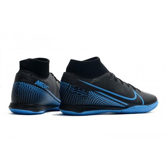 Kopačky Nike Mercurial Superfly VII Academy IC Černá Modrý