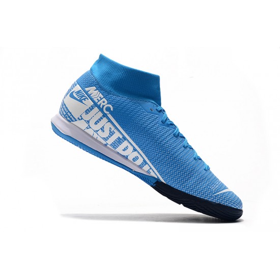 Kopačky Nike Mercurial Superfly VII Academy IC Modrý Bílý