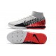 Kopačky Nike Mercurial Superfly VII Academy IC Stříbrný Červené Černá