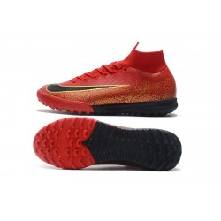 Kopačky Nike Mercurial SuperflyX VI Elite CR7 TF Červené