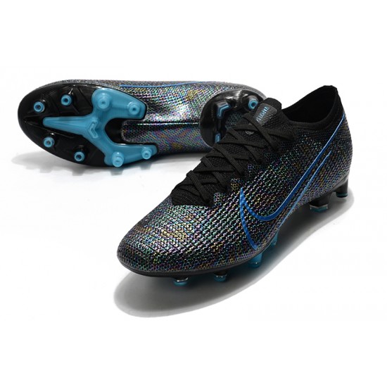 Kopačky Nike Mercurial Vapor 13 Elite AG Flyknit 360 Modrý Černá