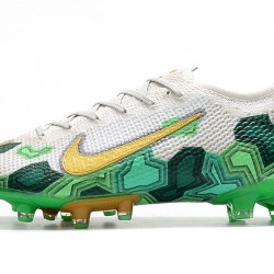 Kopačky Nike Mercurial Vapor 13 Elite AG Flyknit 360 Bílý Zelená  Zlatý