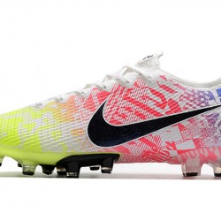 Kopačky Nike Mercurial Vapor 13 Elite AG Flyknit 360 Bílý Růžový Zelená