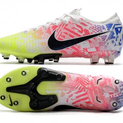 Kopačky Nike Mercurial Vapor 13 Elite AG Flyknit 360 Bílý Růžový Zelená