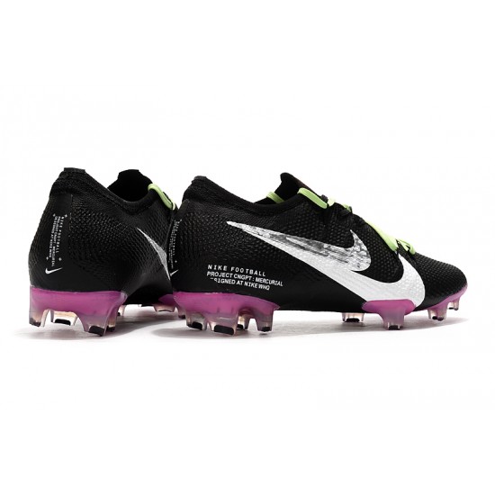 Kopačky Nike Mercurial Vapor 13 Elite FG Černá Bílý Nachový