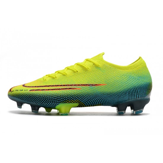 Kopačky Nike Mercurial Vapor 13 Elite FG Neon Zelená Modrý