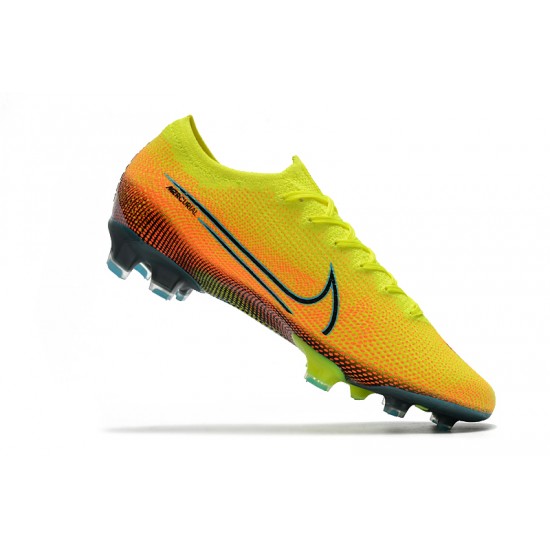 Kopačky Nike Mercurial Vapor 13 Elite FG Neon Zelená Modrý