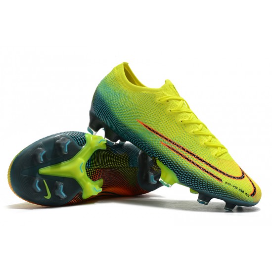 Kopačky Nike Mercurial Vapor 13 Elite FG Neon Zelená Modrý