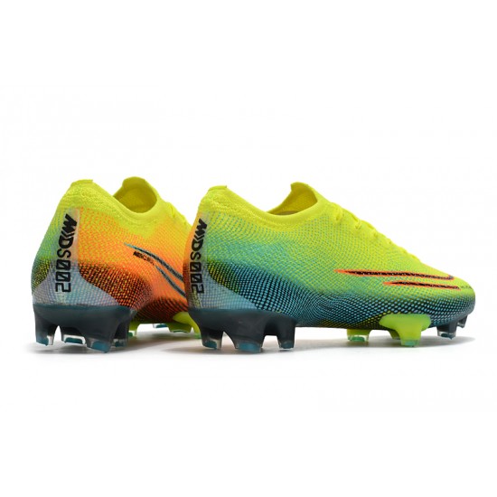 Kopačky Nike Mercurial Vapor 13 Elite FG Neon Zelená Modrý