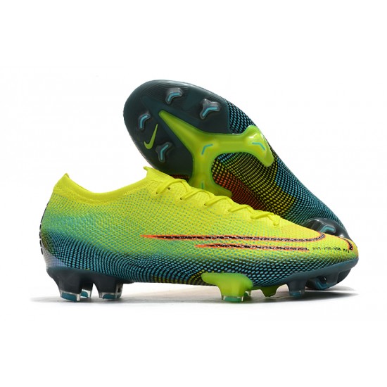 Kopačky Nike Mercurial Vapor 13 Elite FG Neon Zelená Modrý