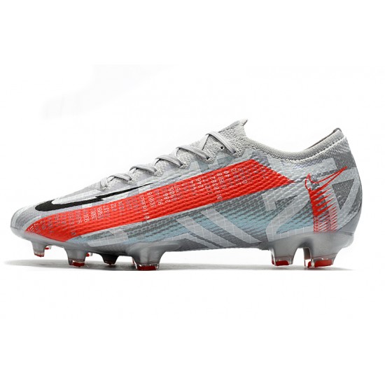 Kopačky Nike Mercurial Vapor 13 Elite FG Stříbrný Červené