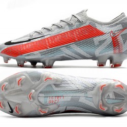 Kopačky Nike Mercurial Vapor 13 Elite FG Stříbrný Červené