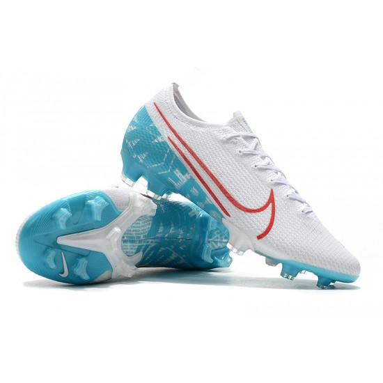 Kopačky Nike Mercurial Vapor 13 Elite FG Bílý Modrý Zelená