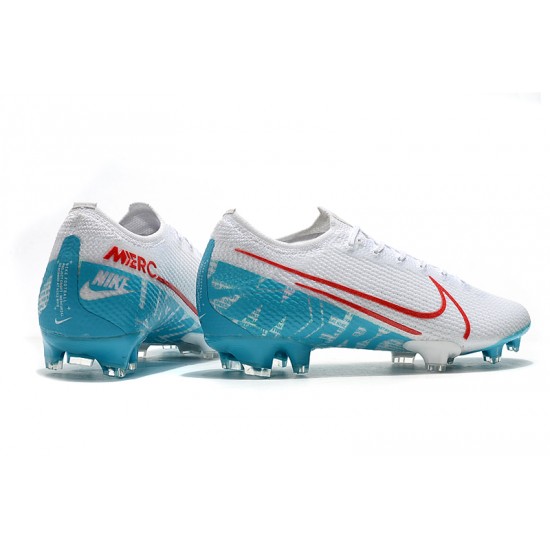 Kopačky Nike Mercurial Vapor 13 Elite FG Bílý Modrý Zelená