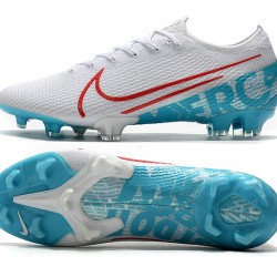 Kopačky Nike Mercurial Vapor 13 Elite FG Bílý Modrý Zelená