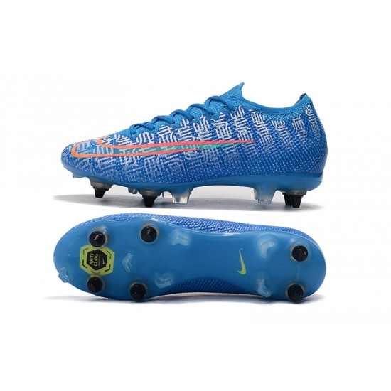 Kopačky Nike Mercurial Vapor 13 Elite SG-PRO AC Modrý Růžový