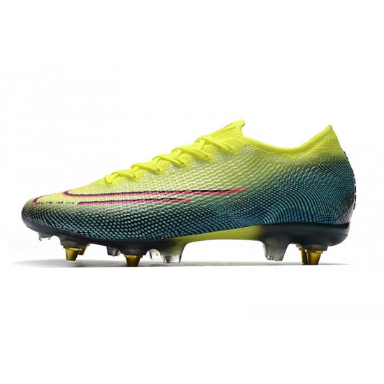 Kopačky Nike Mercurial Vapor 13 Elite SG-PRO AC Neon Zelená Modrý