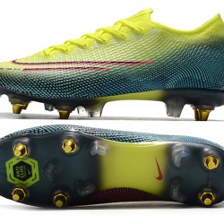 Kopačky Nike Mercurial Vapor 13 Elite SG-PRO AC Neon Zelená Modrý