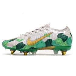 Kopačky Nike Mercurial Vapor 13 Elite SG-PRO AC Bílý Zelená Zlatý