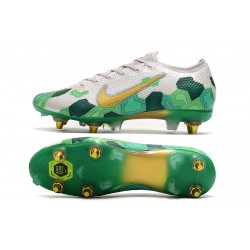 Kopačky Nike Mercurial Vapor 13 Elite SG-PRO AC Bílý Zelená Zlatý