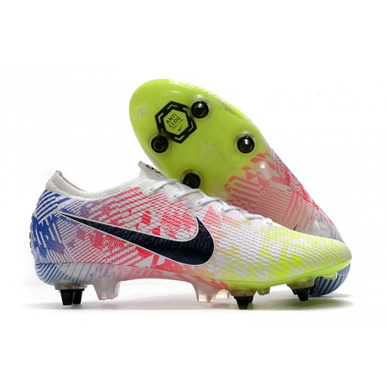 Kopačky Nike Mercurial Vapor 13 Elite SG-PRO AC Bílý Růžový Zelená