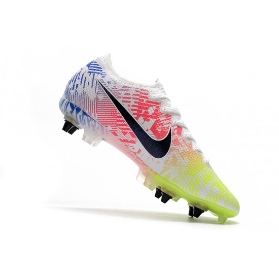 Kopačky Nike Mercurial Vapor 13 Elite SG-PRO AC Bílý Růžový Zelená