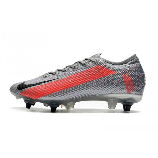 Kopačky Nike Mercurial Vapor 13 Elite SG-PRO AC MetVšechnoic Stříbrný Červené