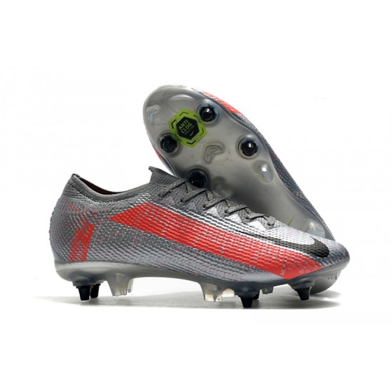 Kopačky Nike Mercurial Vapor 13 Elite SG-PRO AC MetVšechnoic Stříbrný Červené