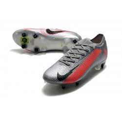 Kopačky Nike Mercurial Vapor 13 Elite SG-PRO AC MetVšechnoic Stříbrný Červené