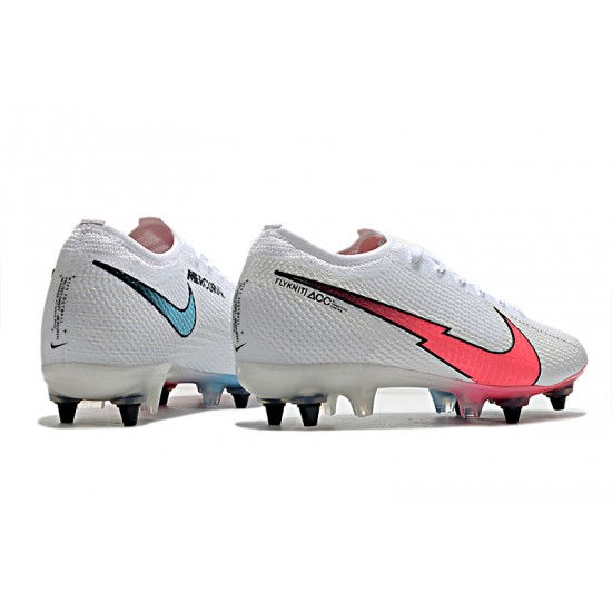 Kopačky Nike Mercurial Vapor 13 Elite SG-PRO AC Bílý Růžový Modrý