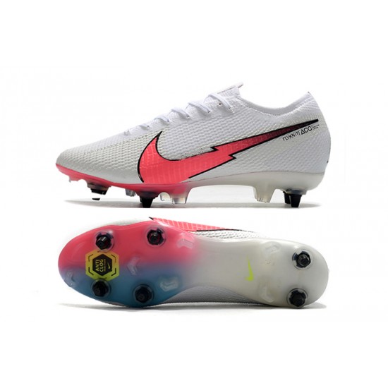 Kopačky Nike Mercurial Vapor 13 Elite SG-PRO AC Bílý Růžový Modrý