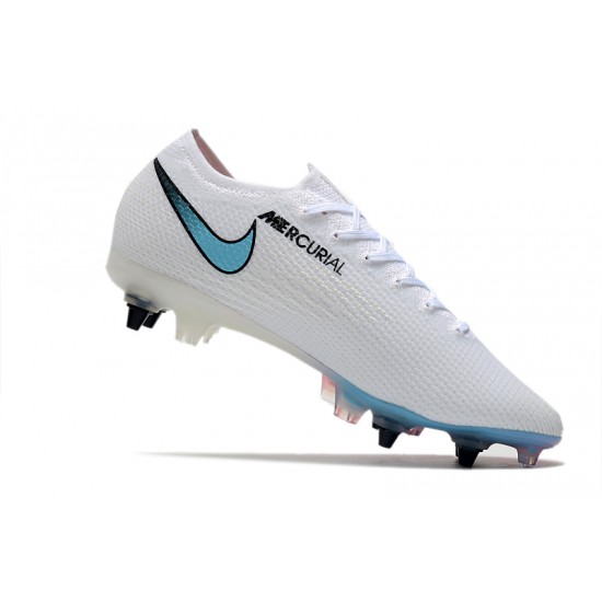 Kopačky Nike Mercurial Vapor 13 Elite SG-PRO AC Bílý Růžový Modrý