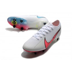 Kopačky Nike Mercurial Vapor 13 Elite SG-PRO AC Bílý Růžový Modrý