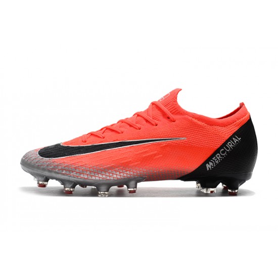 Kopačky Nike Mercurial Vapor VII Elite CR7 AG oranžový Stříbrný