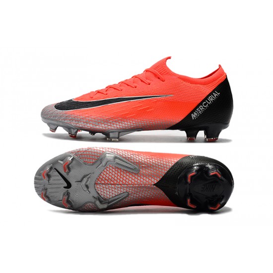 Kopačky Nike Mercurial Vapor VII Elite CR7 FG oranžový Stříbrný