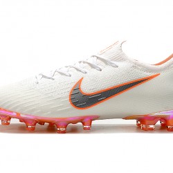 Kopačky Nike Mercurial Vapor XII Elite AG Bílý Stříbrný oranžový