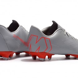 Kopačky Nike Mercurial Vapor XII PRO FG Šedá Červené